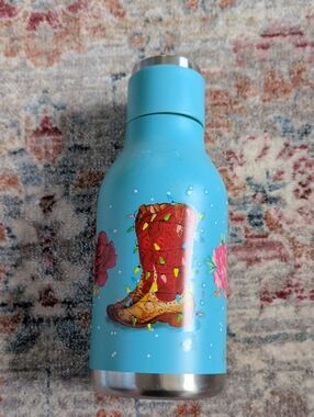 16oz Pioneer Woman Aluminum Bottle with Twin On/Off Cap